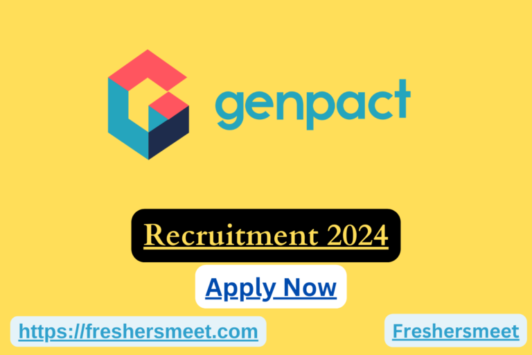 Genpact Freshers Recruitment Drive 2024