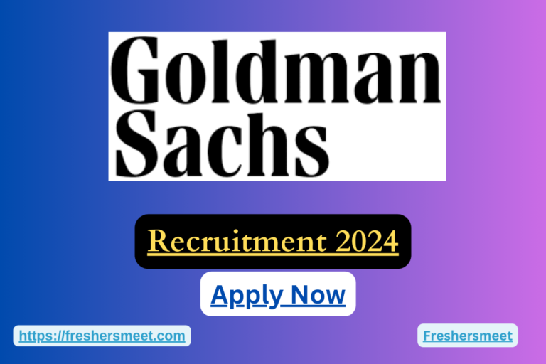 Goldman Sachs Freshers Job Drive 2024