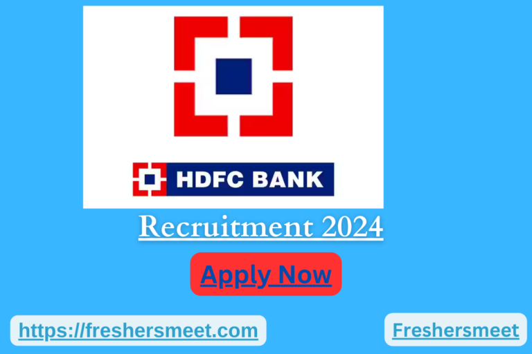 HDFC Bank Job Opening 2024 Drive
