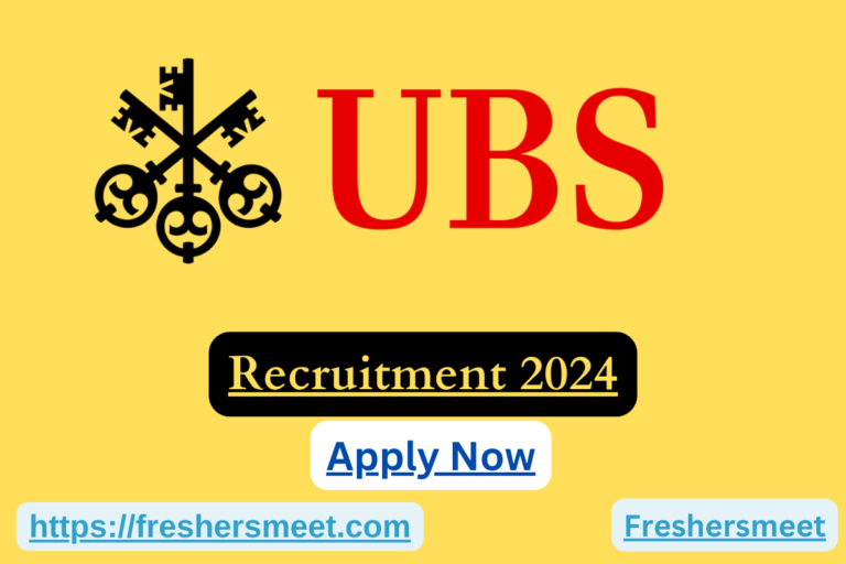 UBS Internship Job Drive 2024