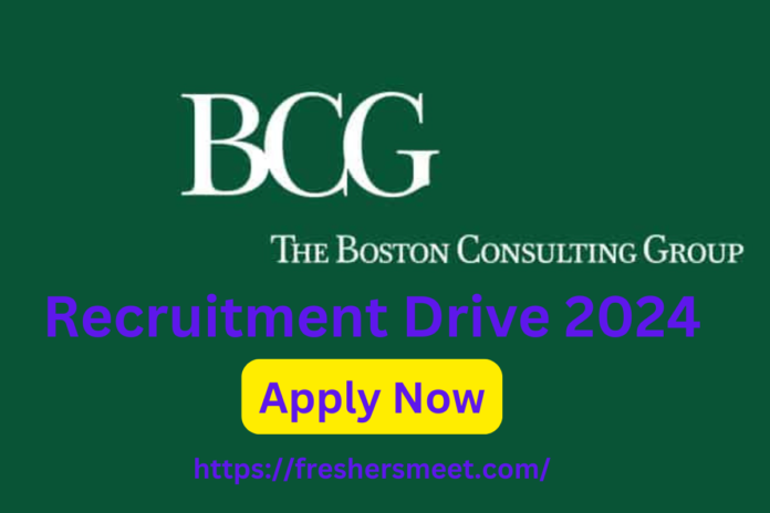 BCG Recruitment Drive 2024