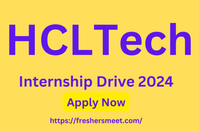 HCLTech Recruitment Drive 2024