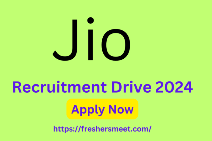 Jio Internship Drive 2024