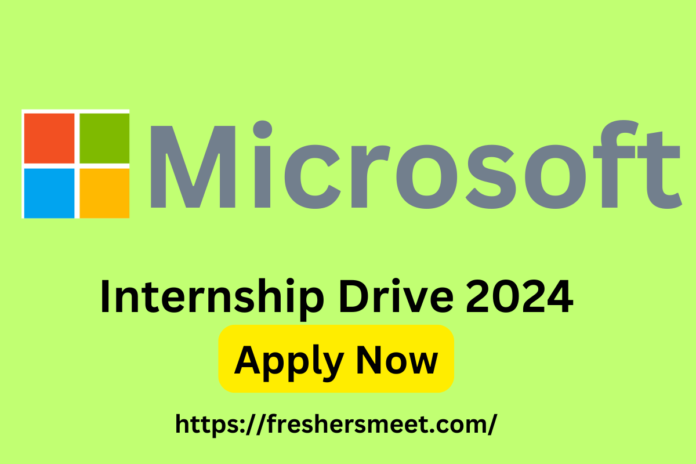 Microsoft Internship Drive 2024